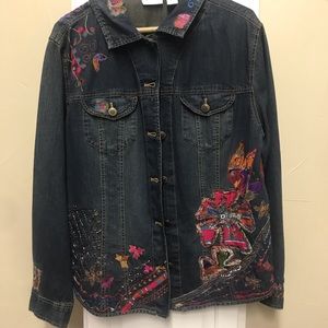 Super cute Chico’s jean jacket